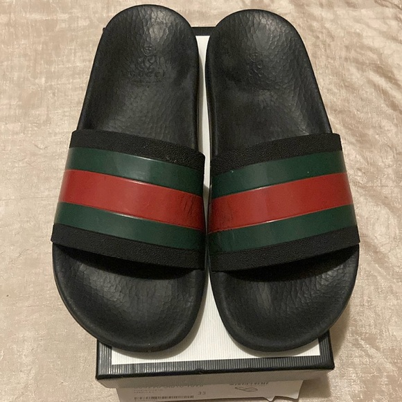 GUCCI Web Slide Sandals - Main Image